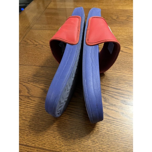 The North Face Mens Base Camp Sandal Slides Size 9 M Red & Blue Basecamp - Picture 9 of 16